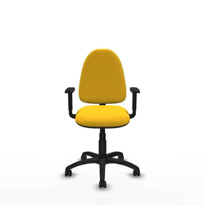 PIQUERAS Y CRESPO Silla de oficina Aýna en Similpiel Amarillo PIQUERAS Y CRESPO Silla de oficina Aýna en Similpiel Amarillo