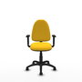 PIQUERAS Y CRESPO Silla de oficina Aýna en Similpiel Amarillo