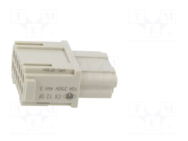 ILME MIXO CX 12 DF Plantilla de Contacto Hembra 12 Pines