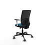 PIQUERAS Y CRESPO Silla de oficina Yunquera Verde petróleo y Negro