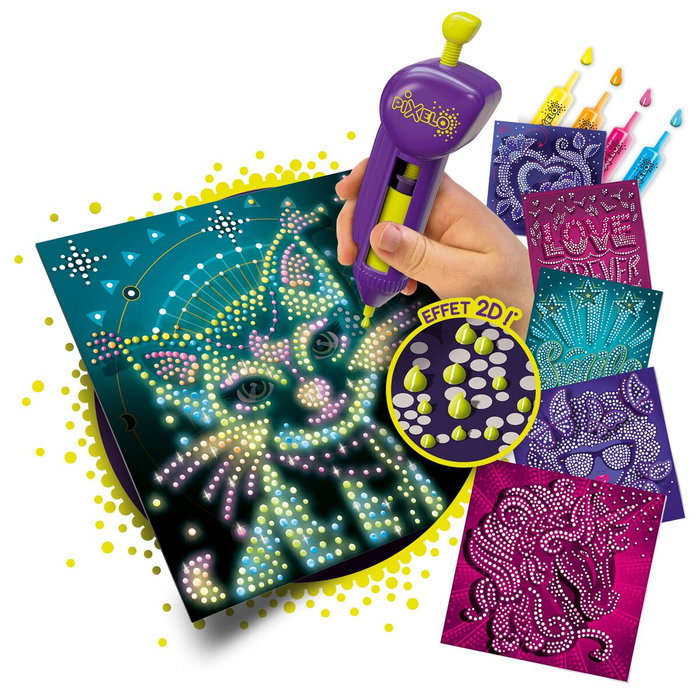 Lansay Juego de colorear Pixelo Phospho 2D Lansay Juego de colorear Pixelo Phospho 2D