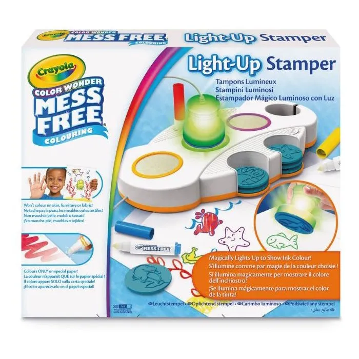 Crayola Color Wonder Sello mágico con luz Sellos luminosos AACPD46105 para mayores de 3 años Crayola Color Wonder Sello mágico con luz Sellos luminosos AACPD46105 para mayores de 3 años