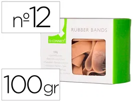Q-connect Bandas Elásticas Número 12, 100 gr, 120x10 mm