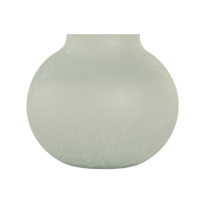 DKD Home Decor Jarrón de Cristal Reciclado Glaseado Azul Celeste DKD Home Decor Jarrón de Cristal Reciclado Glaseado Azul Celeste