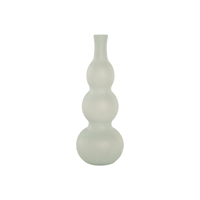 DKD Home Decor Jarrón de Cristal Reciclado Glaseado Azul Celeste DKD Home Decor Jarrón de Cristal Reciclado Glaseado Azul Celeste