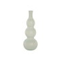 DKD Home Decor Jarrón de Cristal Reciclado Glaseado Azul Celeste