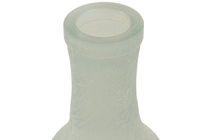 DKD Home Decor Jarrón de Cristal Reciclado Glaseado Azul Celeste DKD Home Decor Jarrón de Cristal Reciclado Glaseado Azul Celeste