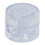 F-Line Sujetacables plástico redondo transparente, 5 uds, para techo o pared, medidas Ø19 x 18 mm, organizador cable
