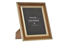 DKD Home Decor Marco de Fotos 20x25 MDF Cristal Dorado 29x2,2x34 cm, Pack de 6