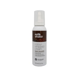 Colour Whipped Cream, Extractos de frutas orgánicas, Mousse de coloración para el cabello sin enjuague, Warm Brunette, 100 ml