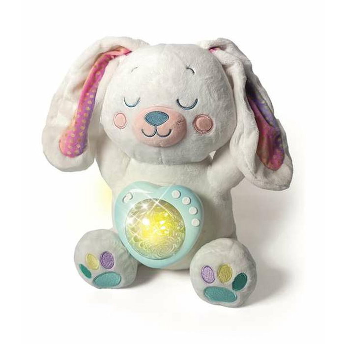 Clementoni Peluche Conejito Polar Aurora Boreal con luz y sonidos Clementoni Peluche Conejito Polar Aurora Boreal con luz y sonidos