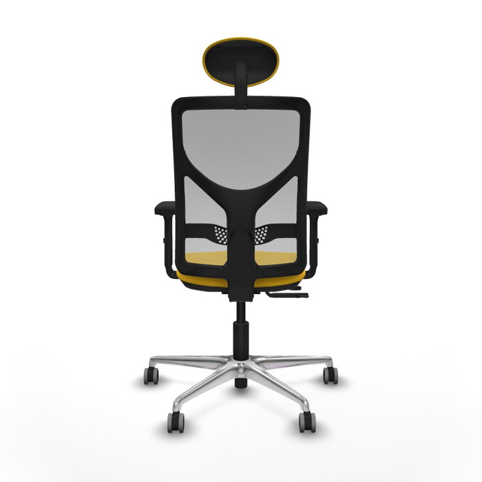 PIQUERAS Y CRESPO Silla de oficina Motilla con mecanismo Sincro/Traslack, Amarillo y Gris PIQUERAS Y CRESPO Silla de oficina Motilla con mecanismo Sincro/Traslack, Amarillo y Gris