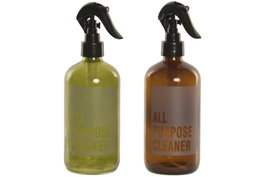 DKD Home Decor Surtido de Sprays de Cristal 500ml Verde y Ámbar