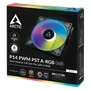 Arctic P14 PWM PST A-RGB 14 cm Negro