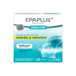 EPA PLUS Epaplus Mentalcare Ansilium con Lactium® y Ashwagandha - 30 Cápsulas