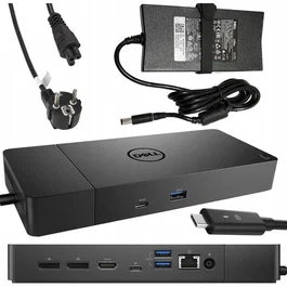 Dell WD19 Docking Station Reacondicionada con Cargador 180W Negro