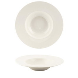 Summa Plato Hondo Valet Gourmet 30 cm, Vitro Porcelana, Color Marfil (Set de 6)