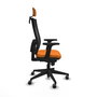 PIQUERAS Y CRESPO Silla de oficina Horna Naranja y Negro