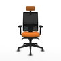 PIQUERAS Y CRESPO Silla de oficina Horna Naranja y Negro