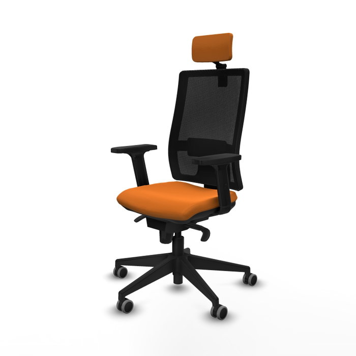 PIQUERAS Y CRESPO Silla de oficina Horna Naranja y Negro PIQUERAS Y CRESPO Silla de oficina Horna Naranja y Negro