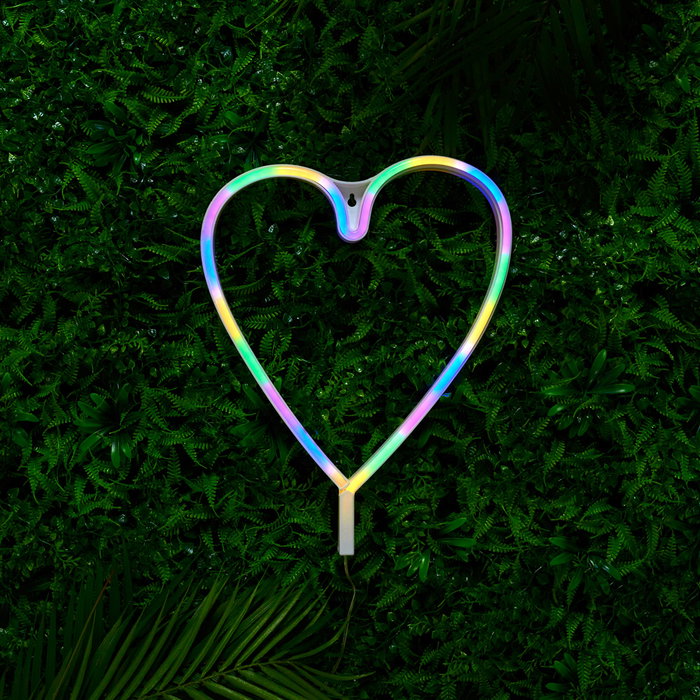 Home Deco Factory Deco Neón LED Corazón Colores Home Deco Factory Deco Neón LED Corazón Colores