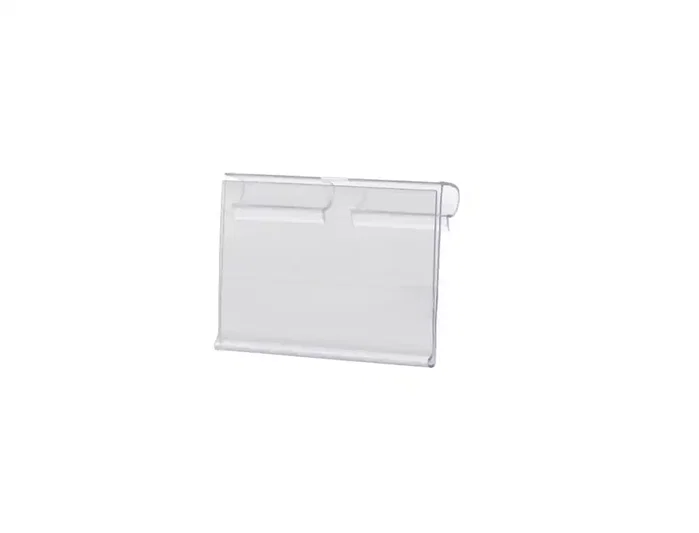 Q-connect Soporte portaprecios para ganchos en T, etiqueta 39x60mm, transparente Q-connect Soporte portaprecios para ganchos en T, etiqueta 39x60mm, transparente