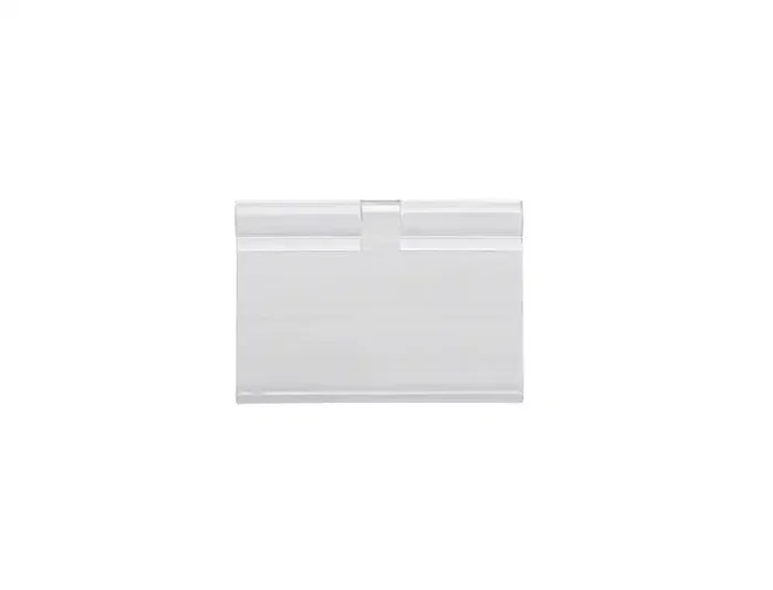 Q-connect Soporte portaprecios para ganchos en T, etiqueta 39x60mm, transparente Q-connect Soporte portaprecios para ganchos en T, etiqueta 39x60mm, transparente