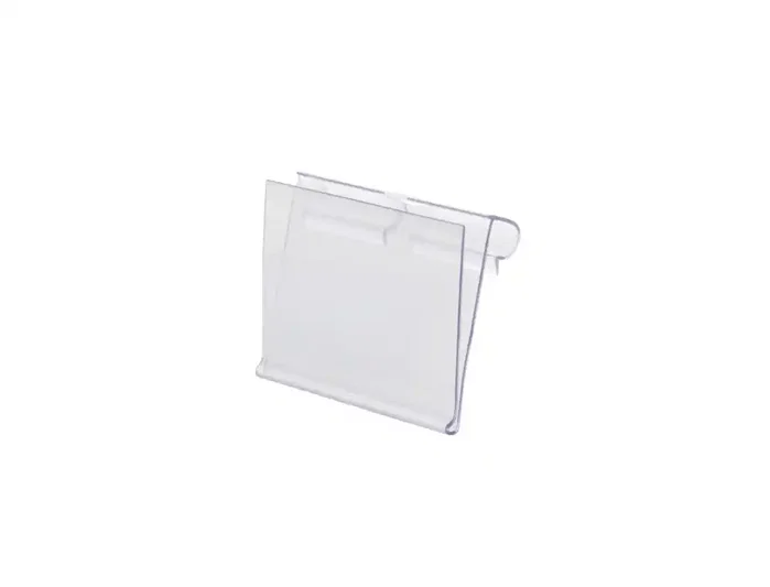 Q-connect Soporte portaprecios para ganchos en T, etiqueta 39x60mm, transparente Q-connect Soporte portaprecios para ganchos en T, etiqueta 39x60mm, transparente