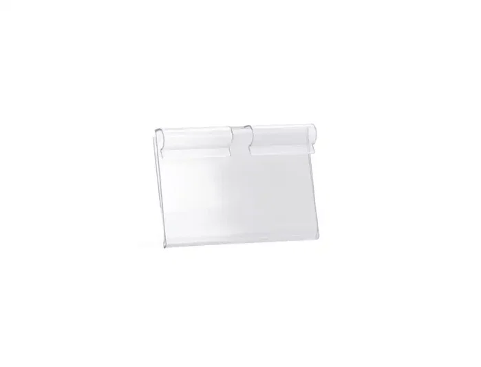 Q-connect Soporte portaprecios para ganchos en T, etiqueta 39x60mm, transparente Q-connect Soporte portaprecios para ganchos en T, etiqueta 39x60mm, transparente