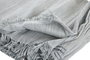 DKD Home Decor Plaid Basicos 250 x 150 cm (2 Unidades) Azul Blanco Poliéster Algodón Reciclado Hecho a Mano con Flecos