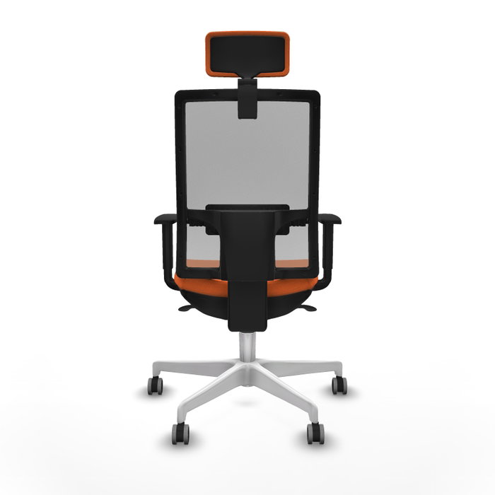 PIQUERAS Y CRESPO Silla de oficina Horna con mecanismo Sincro, Naranja y Gris PIQUERAS Y CRESPO Silla de oficina Horna con mecanismo Sincro, Naranja y Gris