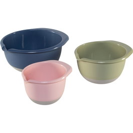 Emsa Set de 3 Cuencos para Mezclar Prep & Bake Colourful