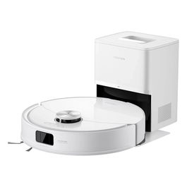 Roborock Q10 VF+ Aspirador y Fregador Robot sin Bolsa, Blanco, con Estación de Auto-Vaciado RockDock Plus y Mopa, LiDAR, WiFi, 10000 Pa