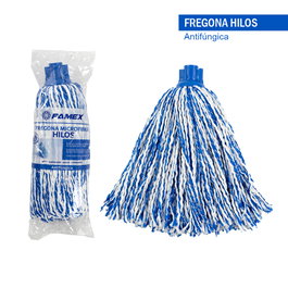 Fregona Mocho Hilos Microfibra 260 cm Antifúngica Rosca
