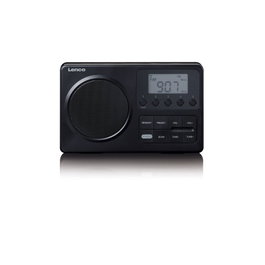 Lenco MPR-035BK Radio Portátil PLL FM con Pantalla LCD - Negro