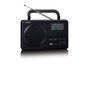Lenco MPR-035BK Radio Portátil PLL FM con Pantalla LCD - Negro