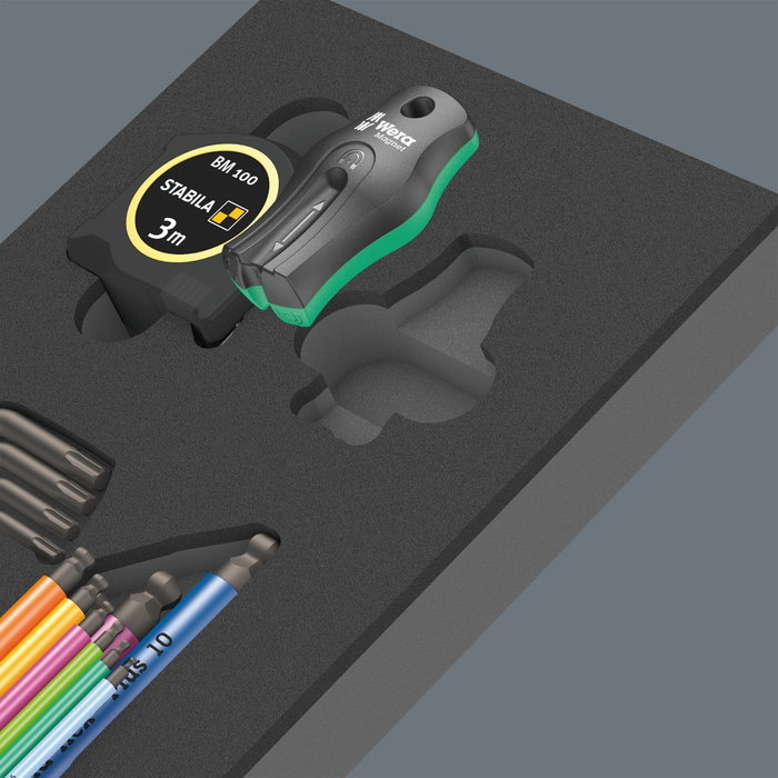 Wera 9740 Winkelschlüssel Set 1 con inserto de espuma