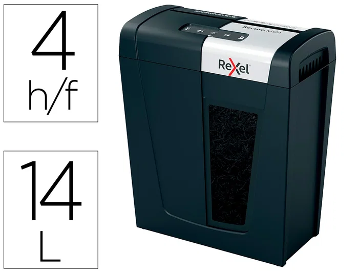 Rexel Secure MC4 Negro Microcorte P-5