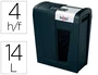Rexel Secure MC4 Negro Microcorte P-5