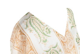 DKD Home Decor Kaftan Mediterraneo Amalfi Mostaza Verde 180 x 90 cm (4 Unidades)