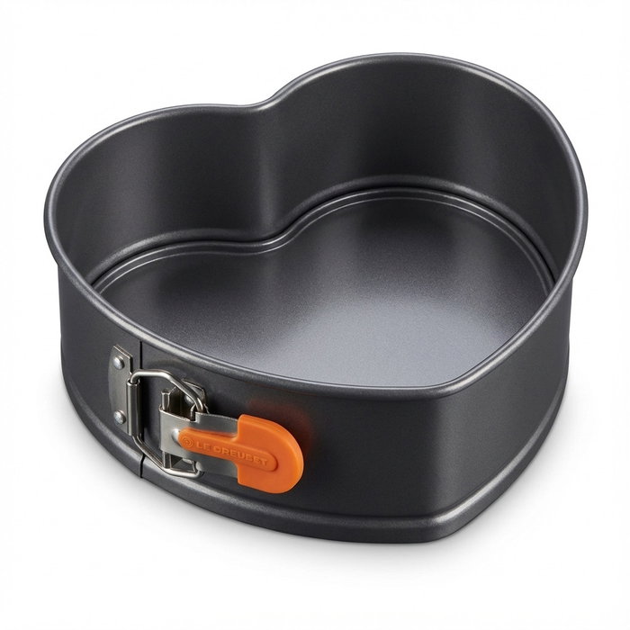 Le Creuset Molde Desmoldable Heart Cake Antiadherente de Acero al Carbono