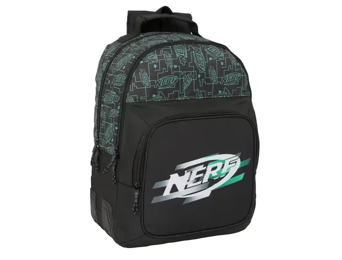 Safta Mochila Doble Nerf Game Adaptable a Carro con Cantoneras Safta Mochila Doble Nerf Game Adaptable a Carro con Cantoneras