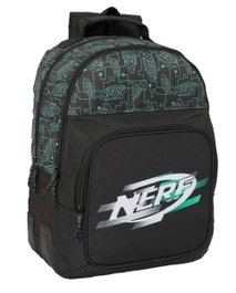 Safta Mochila doble adaptable a carro con cantoneras, colección Nerf Game, 420x320x150 mm