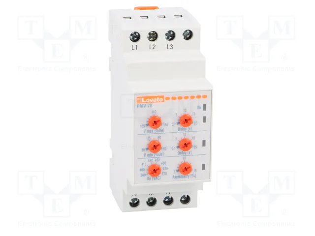 LOVATO ELECTRIC PMV70A575 Relé de monitorización de tensión SPDT