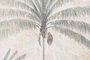 DKD Home Decor Lienzo Papel Abeto Palmeras Surtido de 2 Unidades