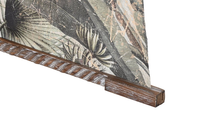 DKD Home Decor Lienzo Papel Abeto Palmeras Surtido de 2 Unidades