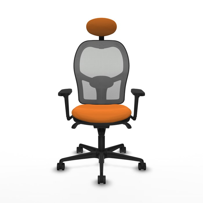 PIQUERAS Y CRESPO Silla de oficina Jorquera Naranja y Gris