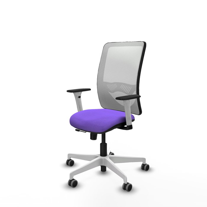 PIQUERAS Y CRESPO Silla de oficina Zulema con mecanismo Sincro/Traslack, Lila y Blanco PIQUERAS Y CRESPO Silla de oficina Zulema con mecanismo Sincro/Traslack, Lila y Blanco