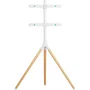 Onkron TS1220-W Soporte para TV de Piso para 65 pulgadas, Blanco y Madera
