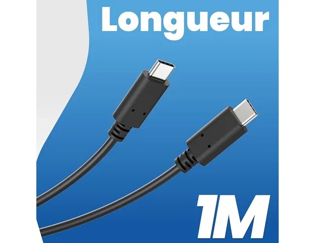 TNB Cable USB-C a USB-C de 1 metro, Negro TNB Cable USB-C a USB-C de 1 metro, Negro